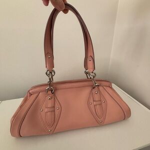 Cole Hahn east west pastel pink, all leather Y2K bag